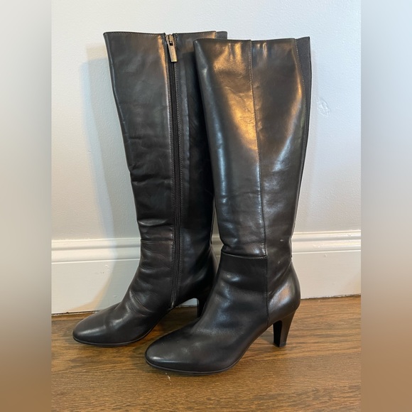 Aquatalia Leather Knee-High Boots - Picture 2 of 7